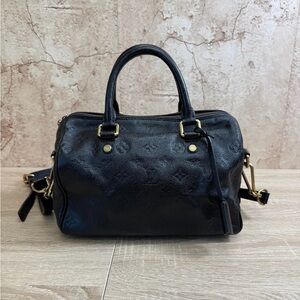 Louis Vuitton Speedy 25 Bandouliere Empreinte Black